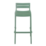 thumbnail of Set van 4 saliegroene kunststof terrasstoelen