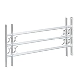 thumbnail of Relaxdays Fenstergitter Einbruchschutz, ausziehbar, für außen, Stahl, 450 x 1000-1500 mm, Sicherheitsgitter, grau