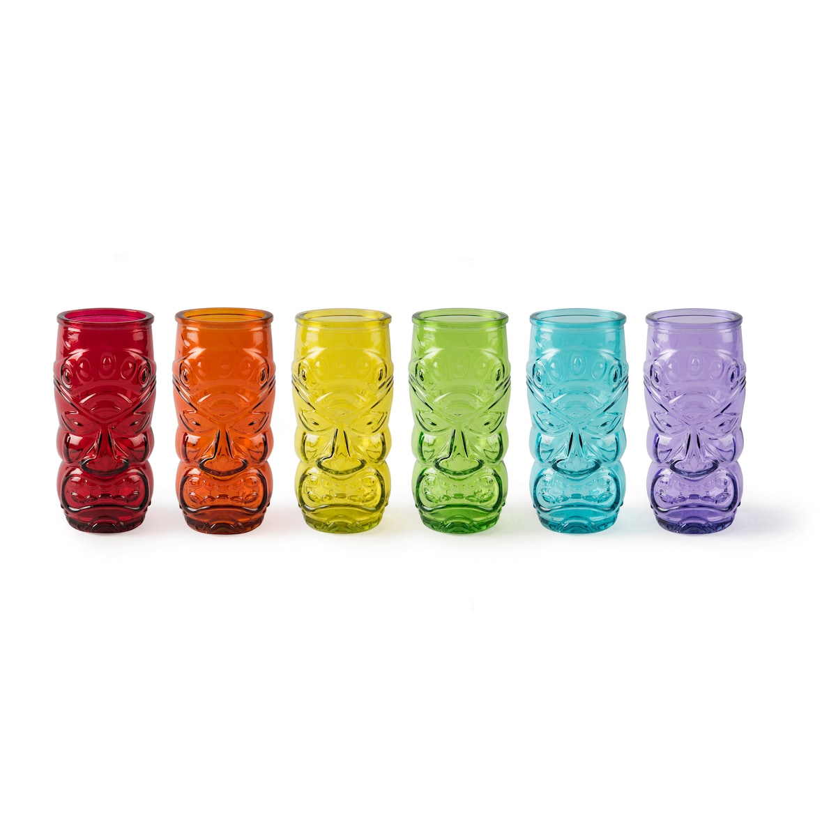 Excelsa Set Von 6 Wasserglas Tiki Glas 55 Cl Bunt