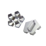 thumbnail of Schneider - Brotdrücker Edelstahl Fußballmotiv, fünfeckig, Ø 16 cm, 6 Fünfecke