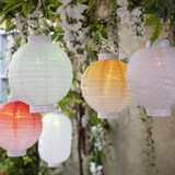 thumbnail of LED Solar Lampion Flammeneffekt Party Balkon Terrasse Gartenlampion D: 20cm grün