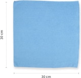 thumbnail of Mikrofasertücher auf Rolle 30x30 cm aus Polyester/Polyamid perforiert Blau 1 Rolle