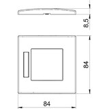 thumbnail of OBO Bettermann Abdeckrahmen AR45-BF1 RW 6119332