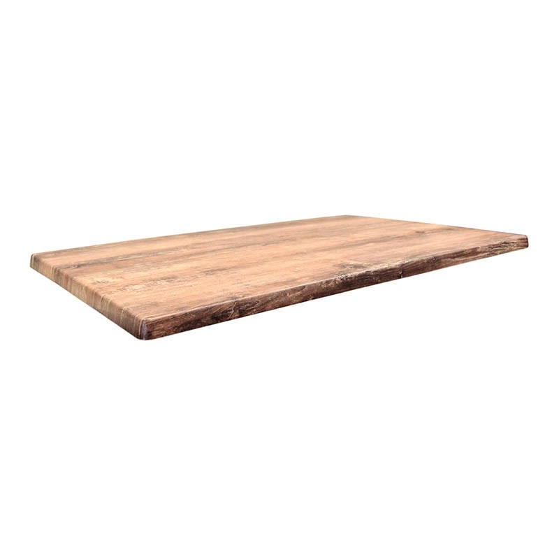 TOPALIT Plateau de table Classic Line, bois stratifié moulé, 110 x 70 cm, atacama cherry