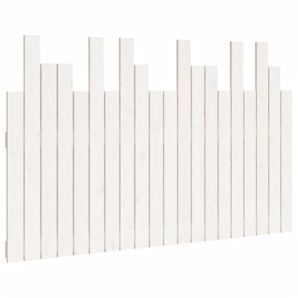 Décoshop26 - Tête de lit accessoire couchage chambre à coucher meuble murale style palette 127,5 x 3 x 80 cm bois massif blanc TDL0202729