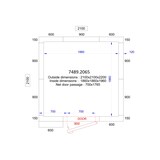 thumbnail of Tiefkühlzelle - 6,8 m³- 2,1 x 2,1 - Höhe 2,2 m - PREMIUM