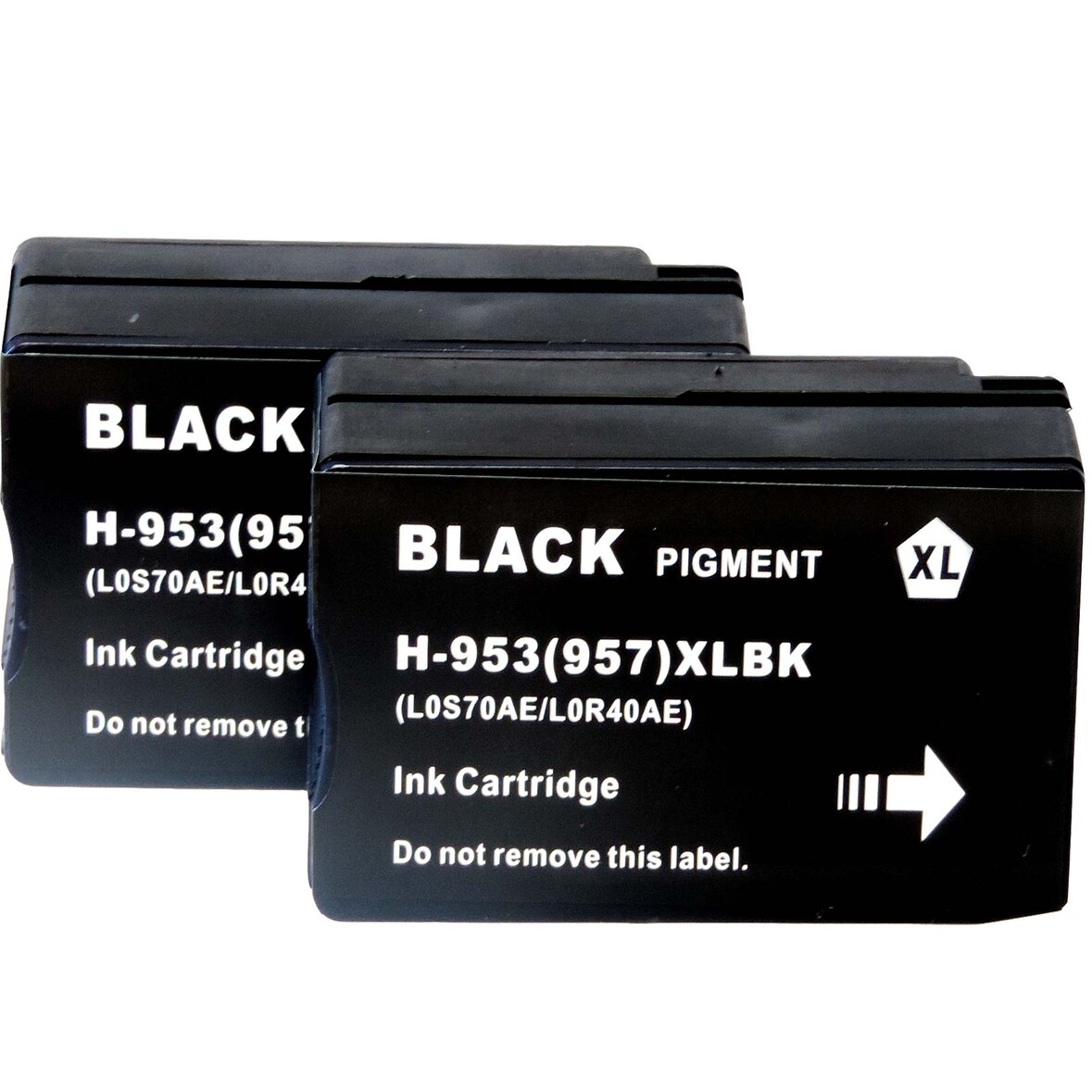 Kompatibel 2x HP 953XL, L0S70AE BK Black Multipack schwarze Druckerpatronen je 2.000 Seiten von D&C