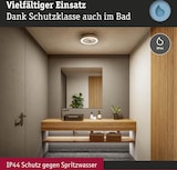 thumbnail of Paulmann LED Deckenleuchte Volea IP44  3000K 950lm / 0lm 230V 3,5W / 13W dimmbar Weiß#Silber 71177
