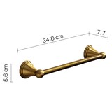thumbnail of Porta asciugamani in ottone bronzato con lunghezza riducibile da bagno fissaggio a muro Linea Bronze - 60 cm