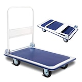 thumbnail of Carro DASCK Plataforma de Carga Plegable con Ruedas – 150 kg – Acero Reforzado – Compacto y Robusto – Azul/Blanco