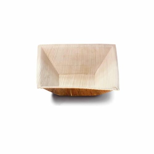 Ekoe Piatti fondi quadrati in foglia di palma compostabili 25 pz