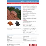 thumbnail of Klöber Venduct Lüfter-Set DN160 braun Universal Dunstabzug Abluft