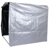 thumbnail of Gerätehaus HWC-N61, Gartenschuppen Geräteschuppen Gartenhaus, Alu UV-Schutz wasserfest, 201x201x201cm ~ silber