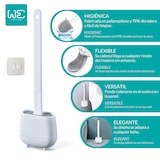 thumbnail of WE - Set van 3 toiletborstels van TPR en thermoplastisch rubber, wit