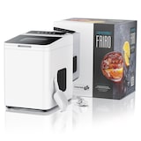 thumbnail of Arendo Eiswürfelmaschine Edelstahl, 1,4 Liter Wassertank, Eiswürfelbereiter, 13 - 14 kg in 24 h, Ice Cube Maker mit Sichtfenster & Status LEDs, Weiß