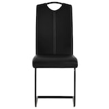 thumbnail of vidaXL Freischwinger 4 Stk. Schwarz Kunstleder