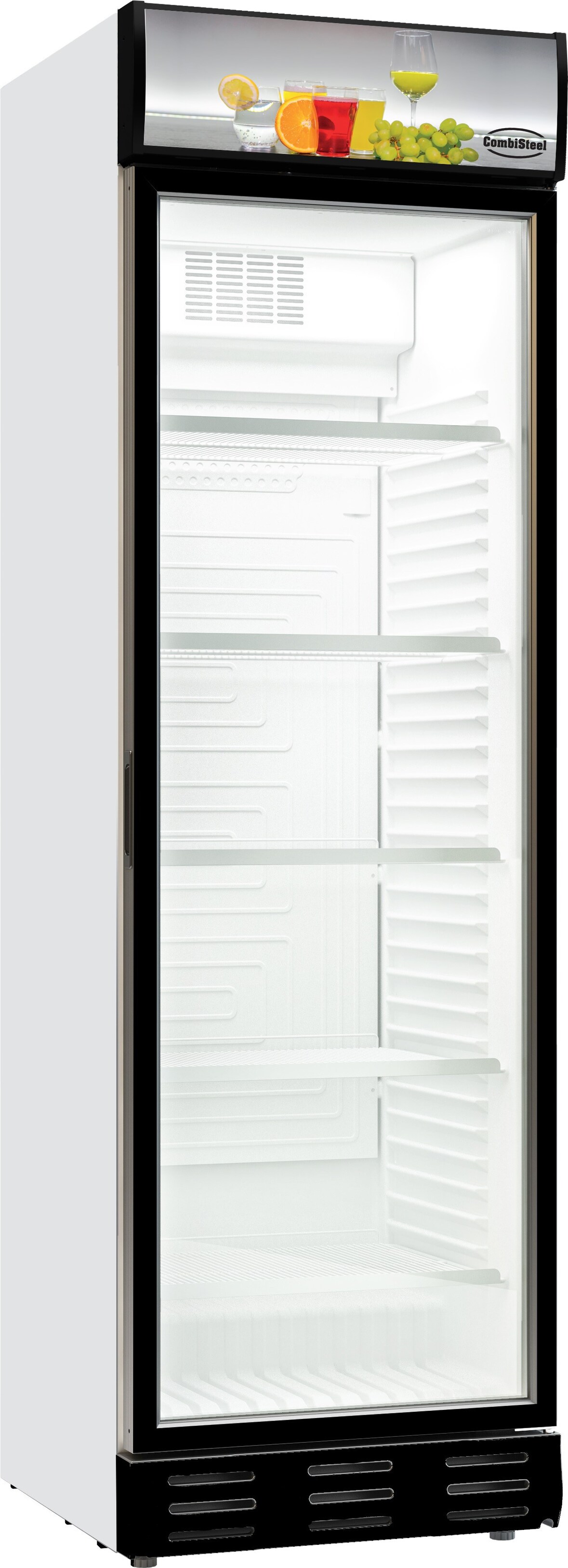 Kühlschrank TOPO | 1 Glastür | HxBxT 200x59,5x65cm | + CHEFGASTRO Geschirrtuch