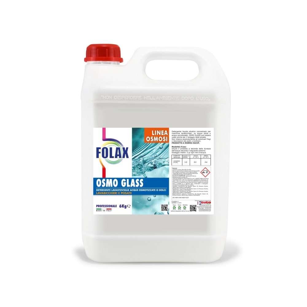 Folax Osmo Glass detergente lavabicchieri a Osmosi  6 KG