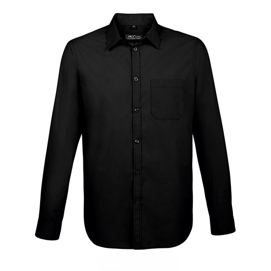 Herren Baltimore Fit Hemd | SOLO INVEST FRANCE SAS | Farbe: Schwarz | XL
