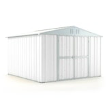 thumbnail of Casetta giardino Box attrezzi in Acciaio Zincato 327x307cm x h2.15m - 145KG - 10,04mq - BIANCO