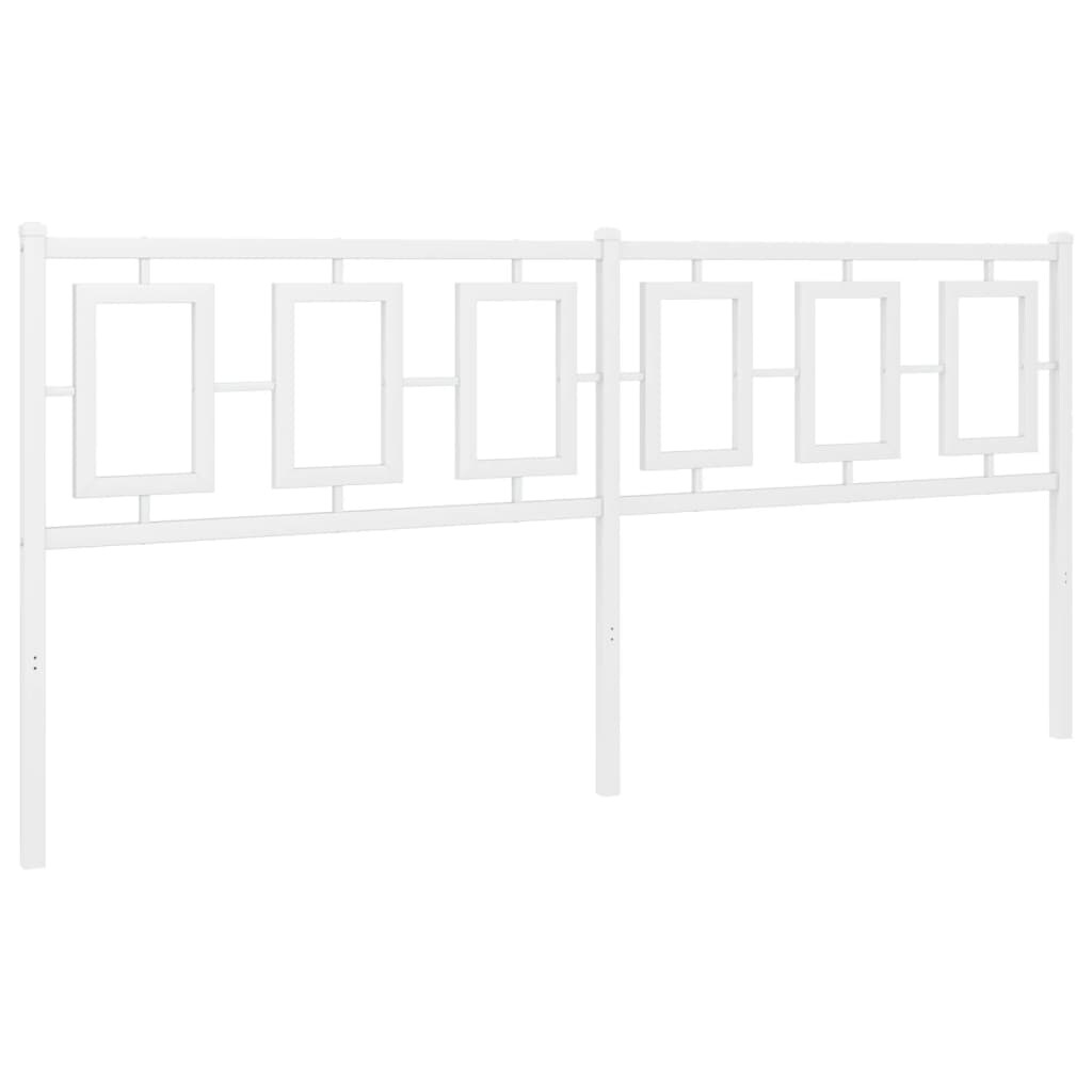 vidaXL Hoofdbord 180 cm metaal wit