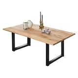 thumbnail of SIT Möbel Esstisch aus Wildeiche 220 cm | Platte 40 mm natur | Gestell Metall antikschwarz | B 220 x T 100 x H 75 cm | 15472-11 | Serie TABLES & CO