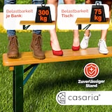 thumbnail of Casaria Bierzeltgarnitur 170 cm 1 Biertisch 2 Bierbänke Klappbar 3 tlg Festzeltgarnitur