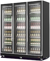 thumbnail of Mobiler Flaschenkühlschrank mit 3 Glastüren Getränkekühlschrank Kühlschrank Gastro 1173 L 0/10°C ISO 48 mm