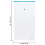 thumbnail of vidaXL Vacuüm opbergzakken 5 pcs Transparant en blauw 120 x 70 cm