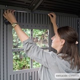 thumbnail of Lifetime Caseta de jardín 5,9 m² con suelo, ventanas y estanterías