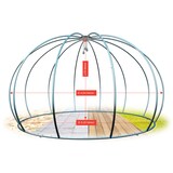 thumbnail of astreea Igloo Terrassenpavillon Model XL mit Umbrella Bezug, weiss, wasserfest