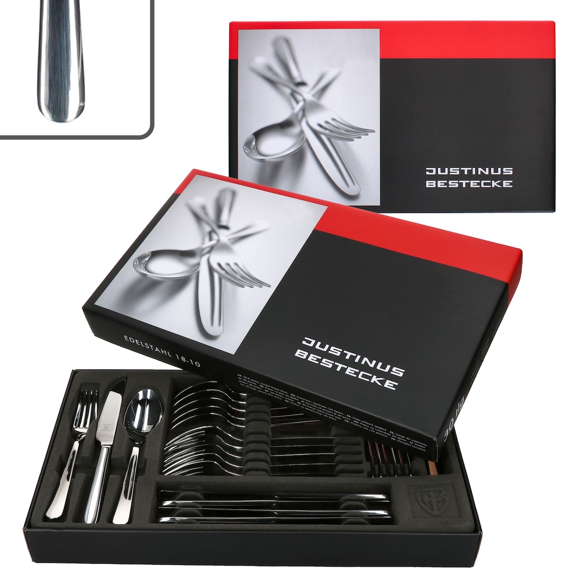 60tlg. Justinus Style Art Komplett-Besteckset für 12 Personen - 630-310