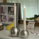 thumbnail of LED Stabkerzen Mia Tafelkerzen Echtwachs flackernd H: 24cm creme 2Stk