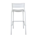 thumbnail of Set van 4 witte kunststof terrasstoelen