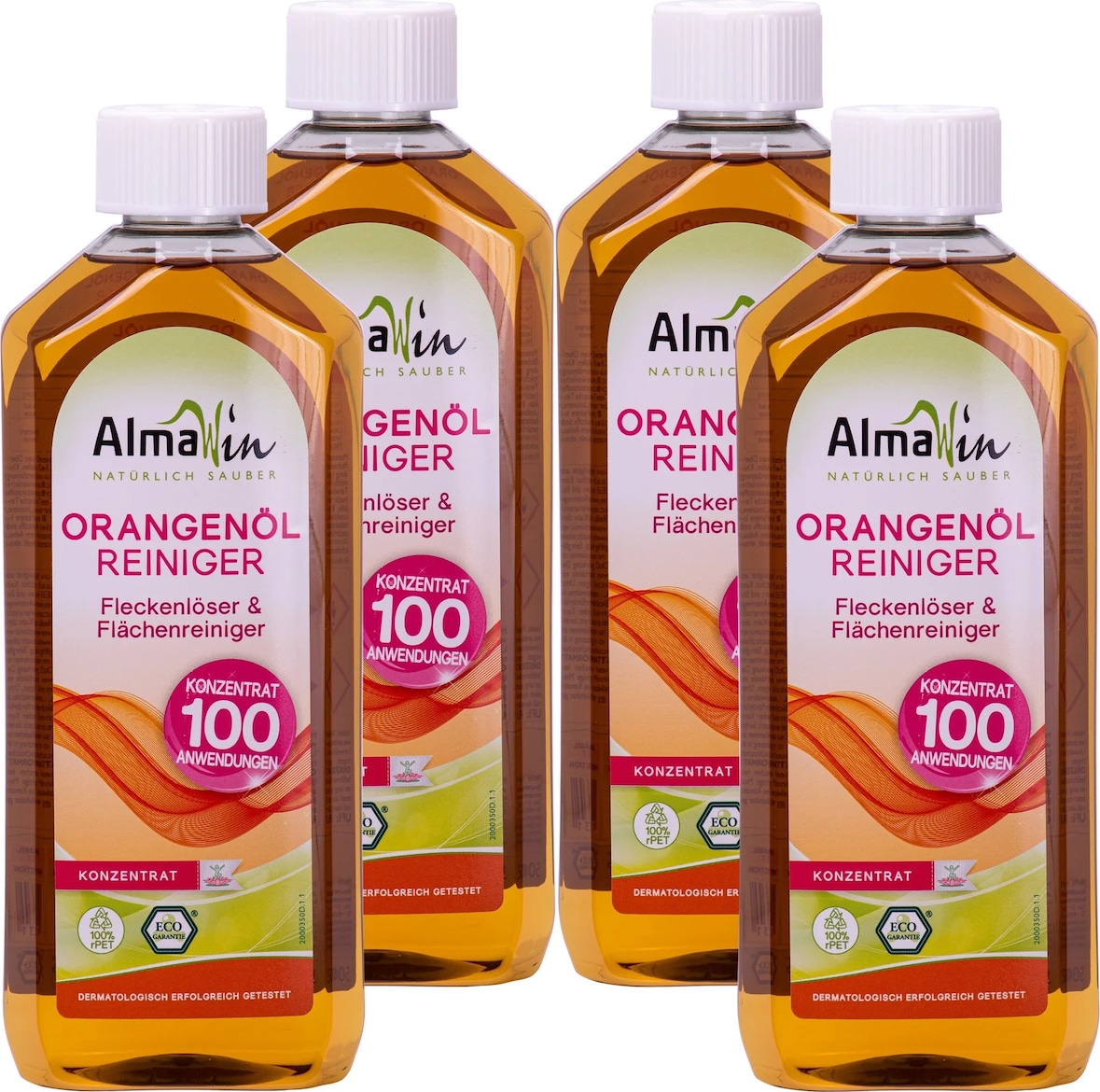 ALMAWIN Orangenölreiniger 500 ml x 4 Flaschen Konzentrat