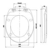 thumbnail of Celesto Toilettendeckel O-Form Absenkautomatik antibakteriell Weiß