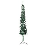 thumbnail of vidaXL Künstlicher Halb-Weihnachtsbaum mit Ständer Schlank Grün 120 cm