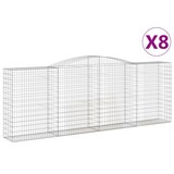 thumbnail of vidaXL Gabionen mit Hochbogen 8 Stk. 400x50x140/160cm Verzinktes Eisen