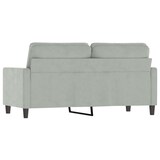 thumbnail of vidaXL 2-Sitzer-Sofa Hellgrau 140 cm Samt