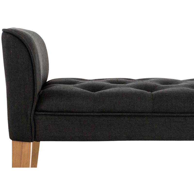 Chaise longue Cleopatra, stof licht grijs/antiek licht