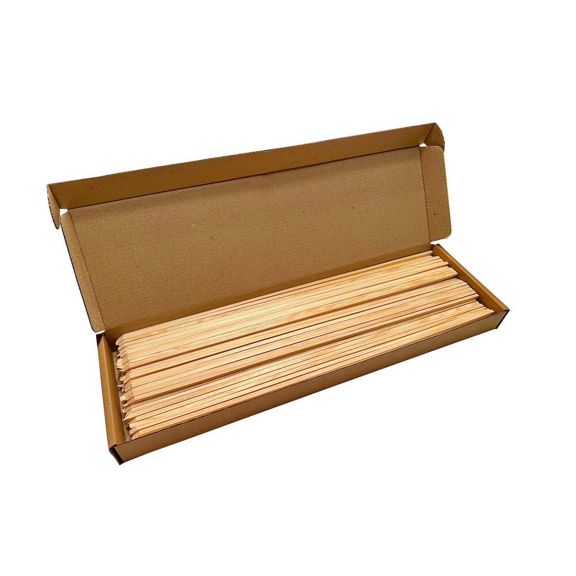 100x bastoncini di legno appuntiti quadrati 400x4x4 mm spiedini per barbecue spiedini per shish kebab