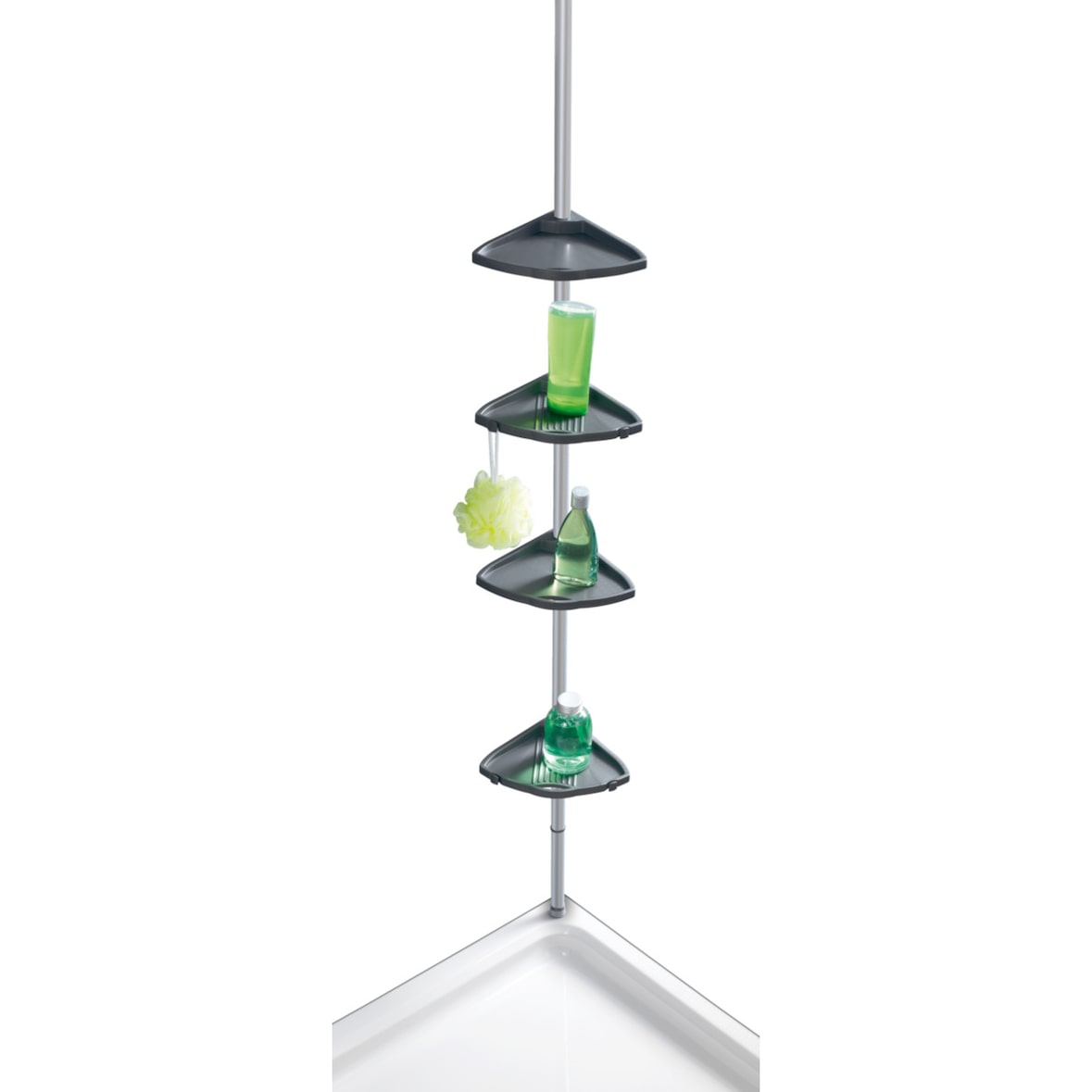WENKO Teleskop Duschecke Compact Silber