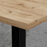 thumbnail of Bistrotisch 80x80 cm | D4225 OV Eiche Artisan | Edelstahl Gestell