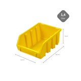 thumbnail of PROREGAL Mega Deal 20x Sichtlagerbox 2 | HxBxT 7,5x11,6x16,1cm | Polypropylen | Gelb | Sichtlagerbehälter, Sichtlagerkasten, Sortierbehälter
