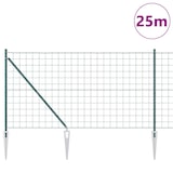 thumbnail of vidaXL Zaun mit Pfosten Grün 1 x 25 m Stahl