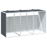 thumbnail of vidaXL Containerberging voor 3 containers 216x81x115cm staal antraciet