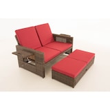 thumbnail of Divano Ancona 5mm marrone-meliert/rosso rubino