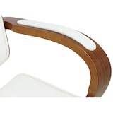 thumbnail of CLP Chaise de bureau Dayton Similicuir HBT: 118x70x70 cm Noyer Blanc