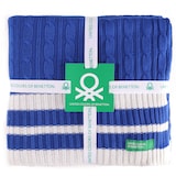 thumbnail of Benetton - Coperta 140x190 cm 200 g/m² 100% acrilico pois blu