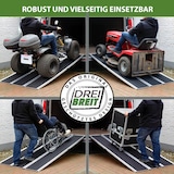 thumbnail of DREIBREIT by TRUTZHOLM Alu Auffahrrampe 215 cm 2-fach klappbar 1020 kg Alu beschichtet Verladerampe